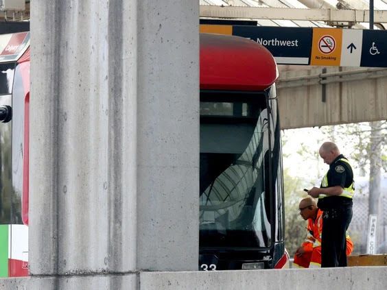 Accident à la station Anderson Collision entre un CTrain et un piéton vendredi à la station Anderson
